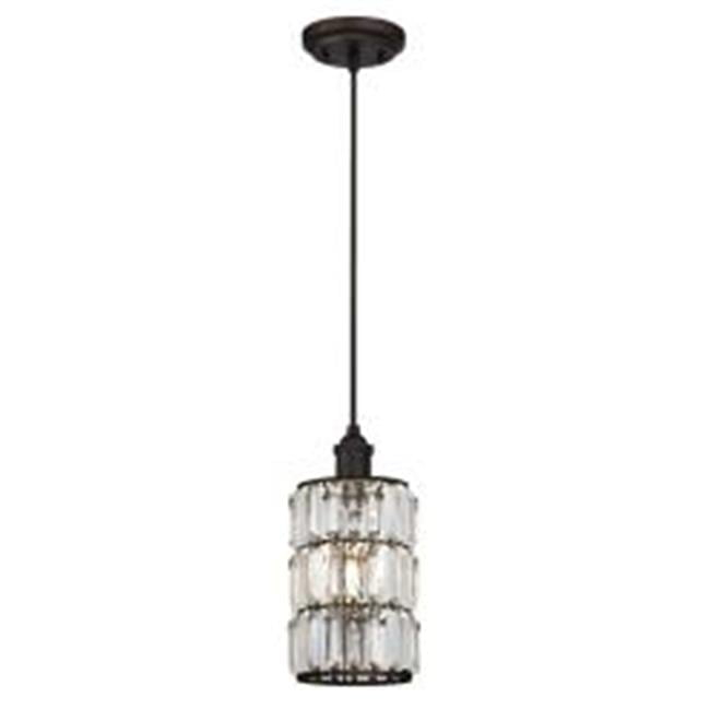 Westinghouse Sophie Mini Pendant Oil Rubbed Bronze Finish Crystal Prism Glass