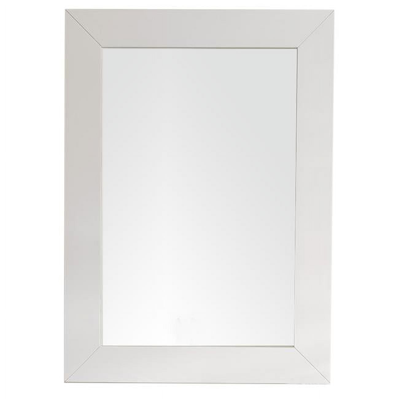 James Martin Vanities Weston 29" Rectangular Mirror, Bright White