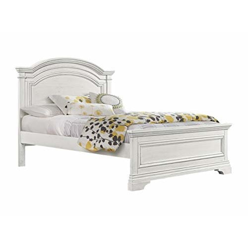 Westwood Design Olivia Traditional Wood Complete Full Bed in Brushed White