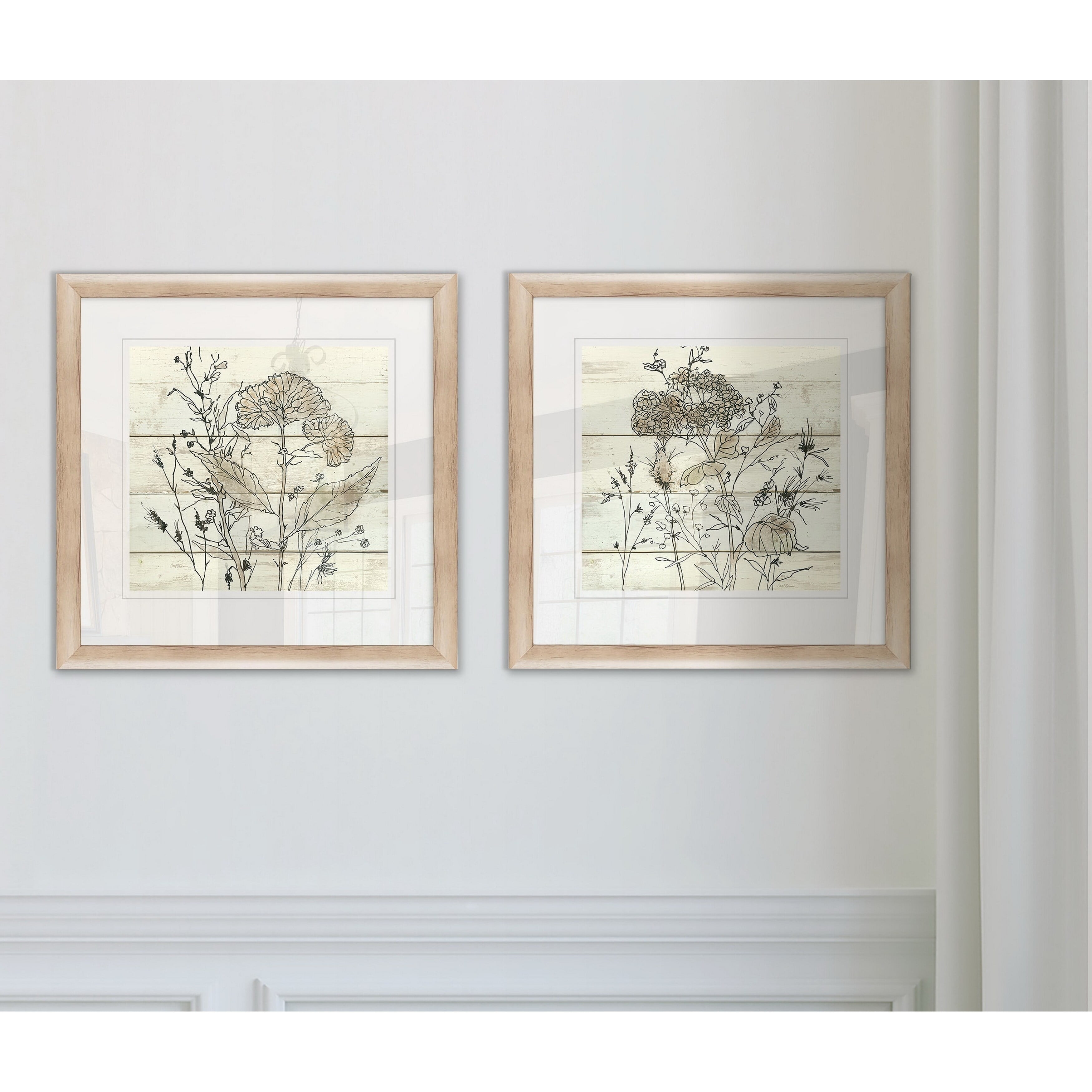Wexford Home Dried Flower Study I -Framed Set