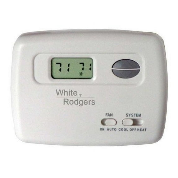 Digital Thermostat White Rodgers 1F78-144 70-Series Single Stage NonProgrammable