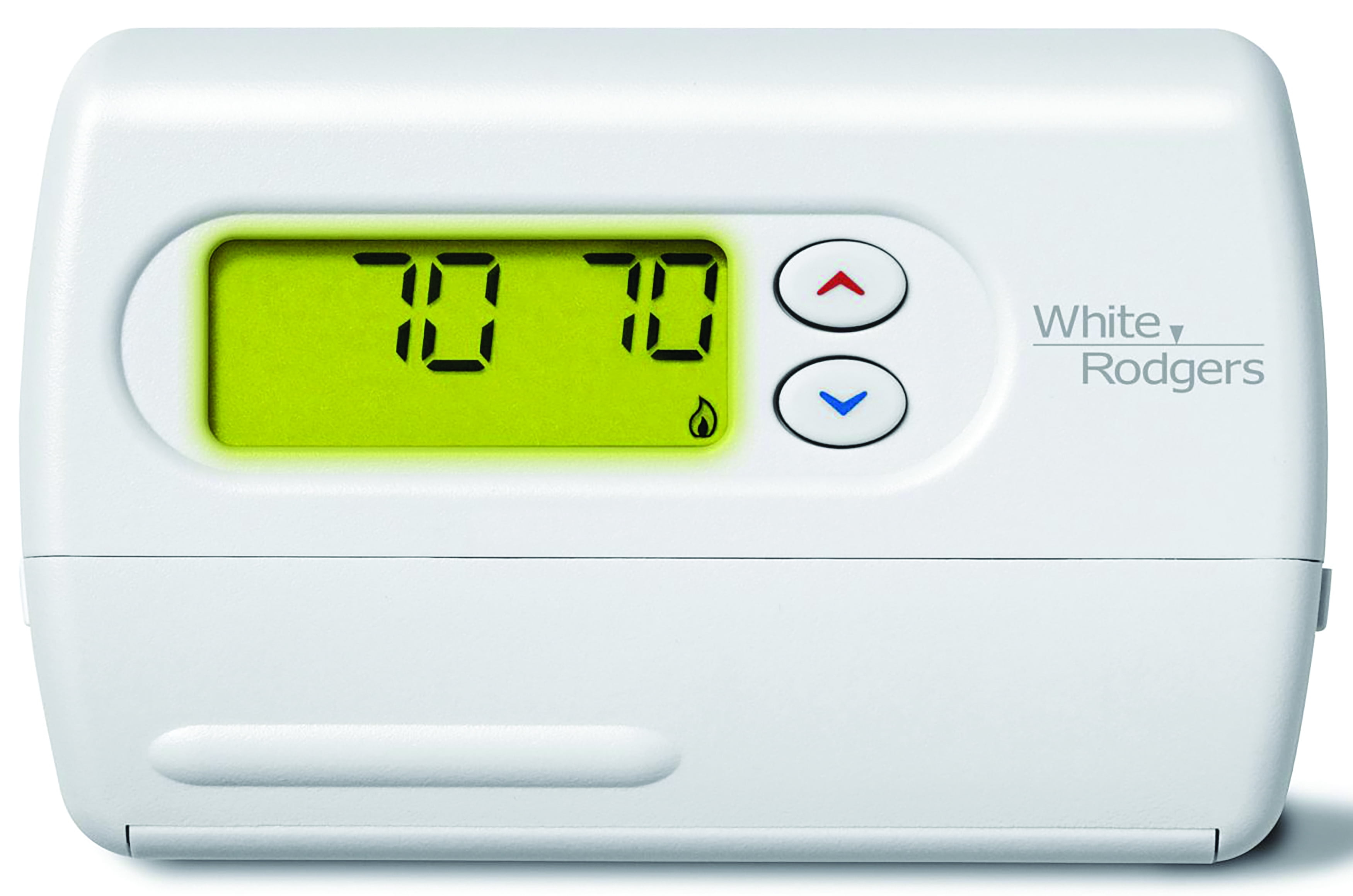 White-Rodgers 1F86-344 White LCD Battery Thermostat
