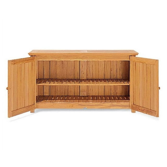 WholesaleTeak Outdoor Patio Grade-A Teak Wood Chest Storage Cabinet #WMSTCH