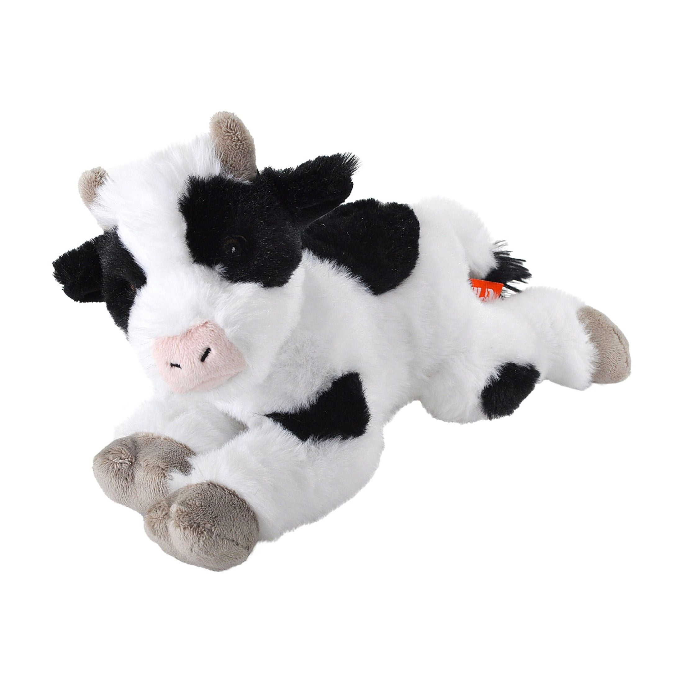 Wild Republic Ecokins Mini Cow Stuffed Animal, 8 Inches