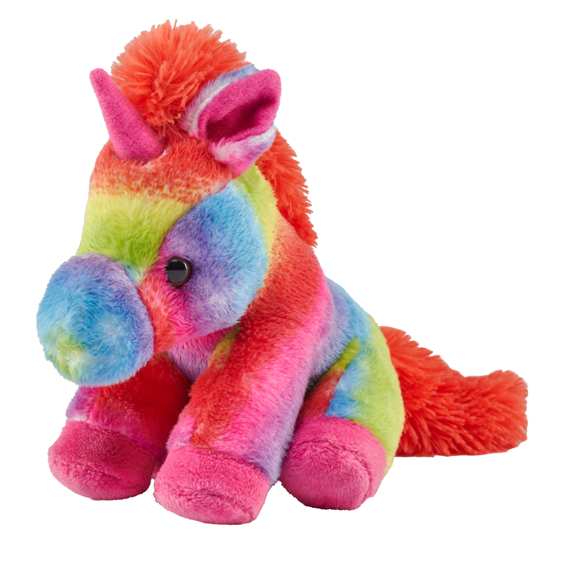Wild Republic Rainbow Pocketkins Eco Unicorn Stuffed Animal, 5 Inches