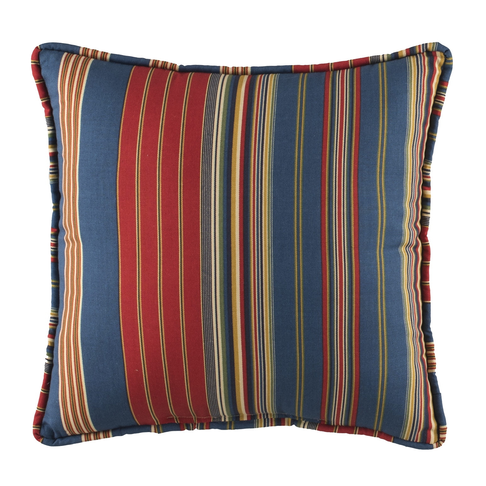 thomasville at home Lodge Stripe Royal Striped Cotton Reversible Throw Pillow