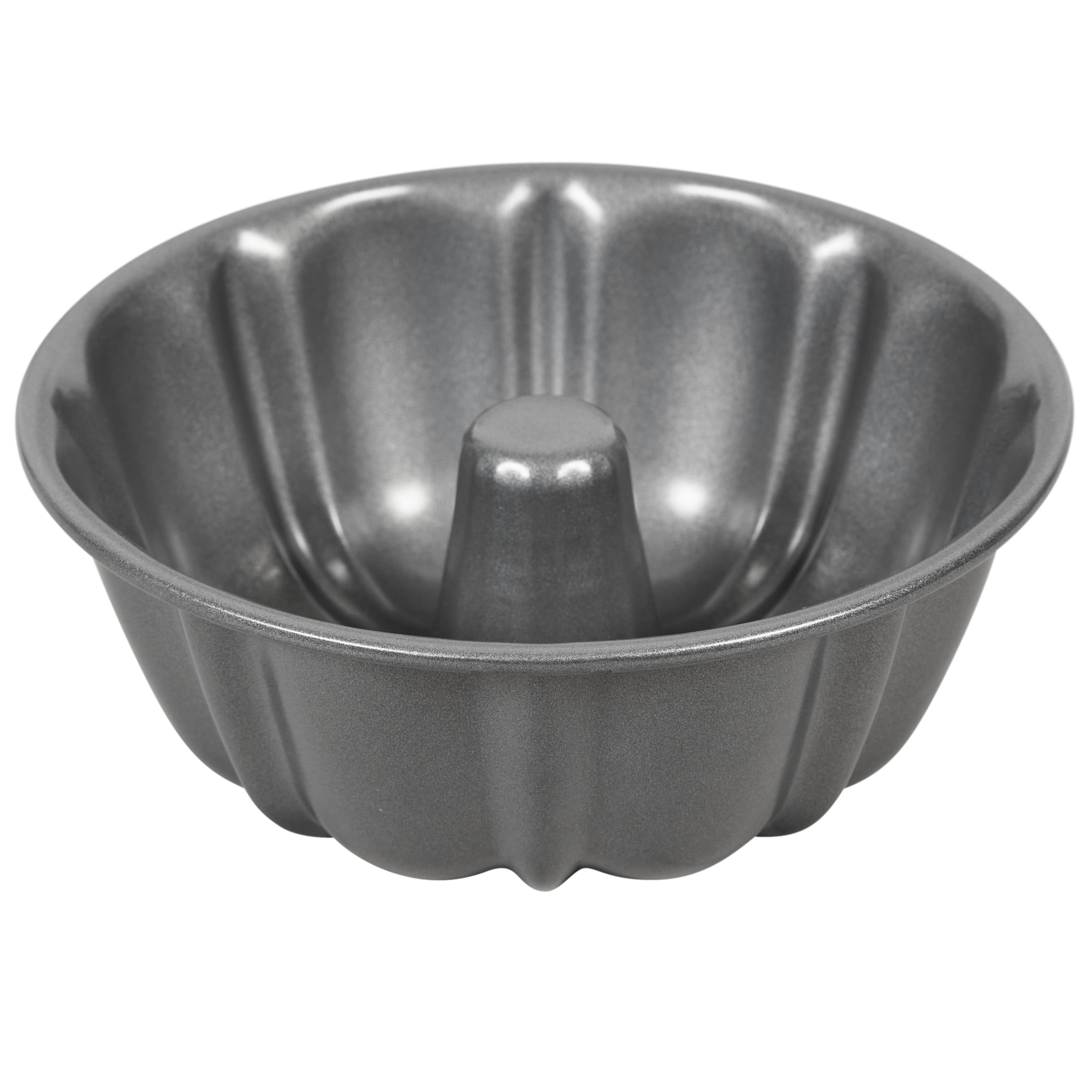 Wilton Premium 6" Non-Stick Steel Bundt Cake Fluted Tube Baking Pan, Packaging May Vary