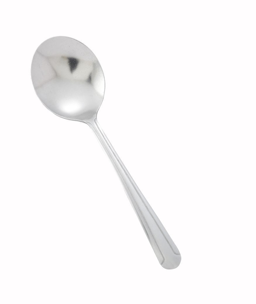 Winco 0081-04 24-Piece Dominion Bouillon Spoon Set, 18-0 Stainless Steel