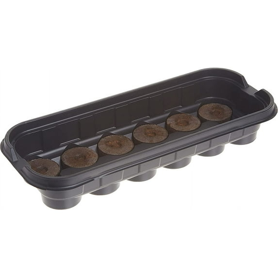 Jiffy 12 Cell Windowsill Greenhouse Seed Starting Kit with 36mm Peat Pellets
