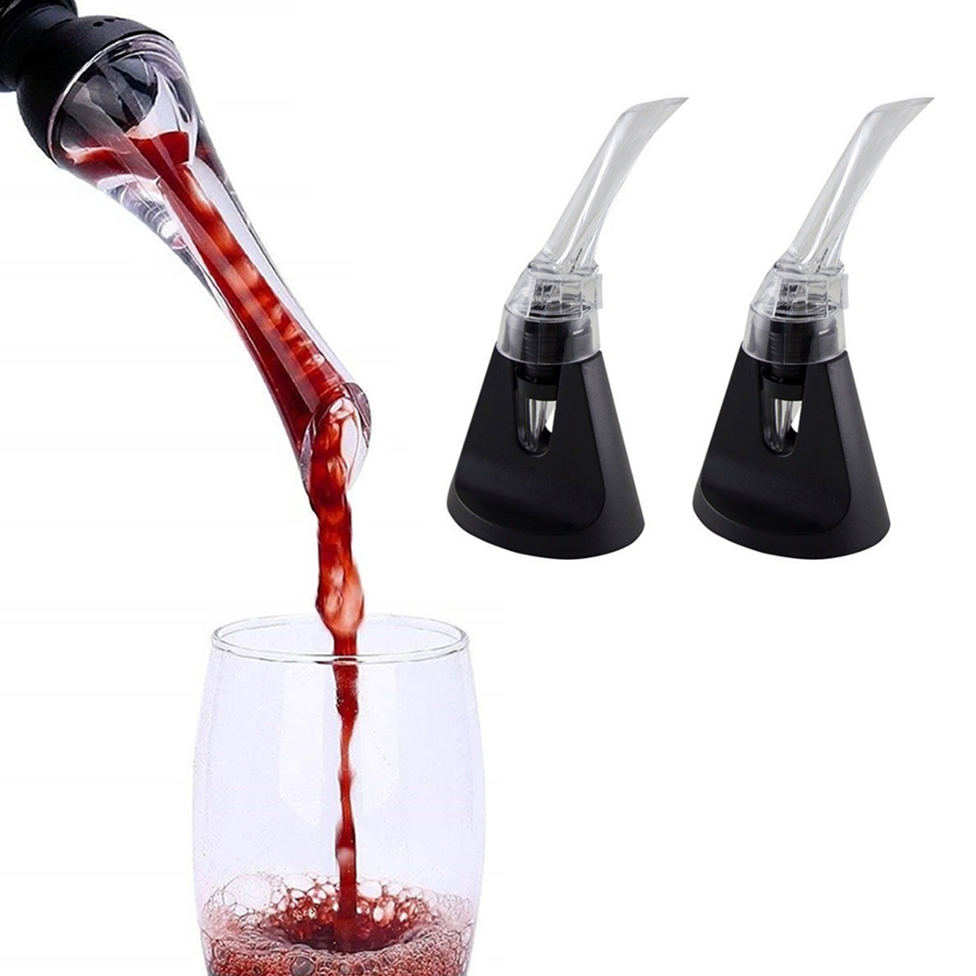 Wine Aerator Pourer And Decanter Spout - 2 Pack