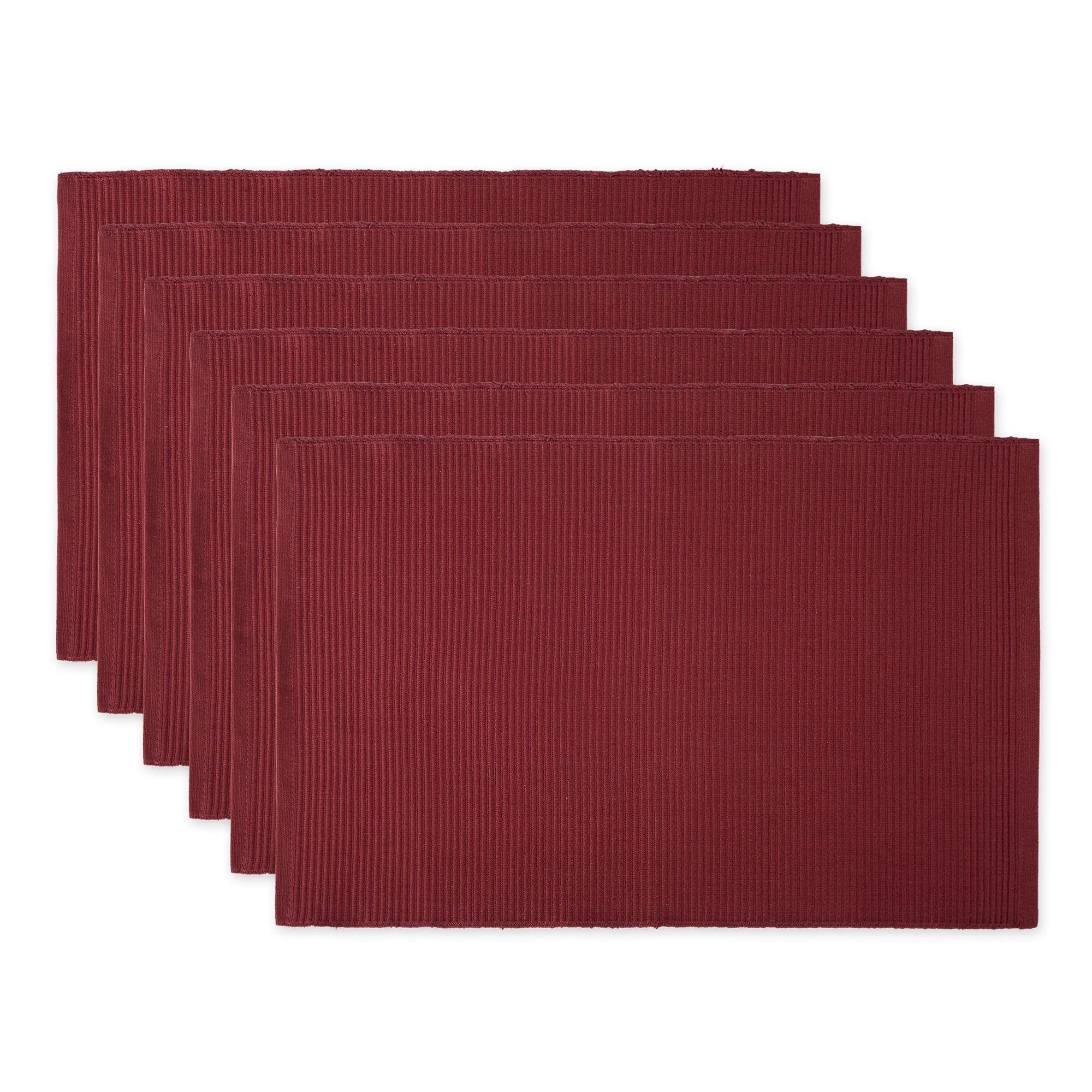 Wine Ribbed Placemat (Set of 6)