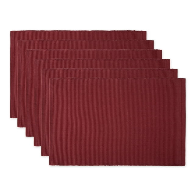 Wine Ribbed Placemat (Set of 6)