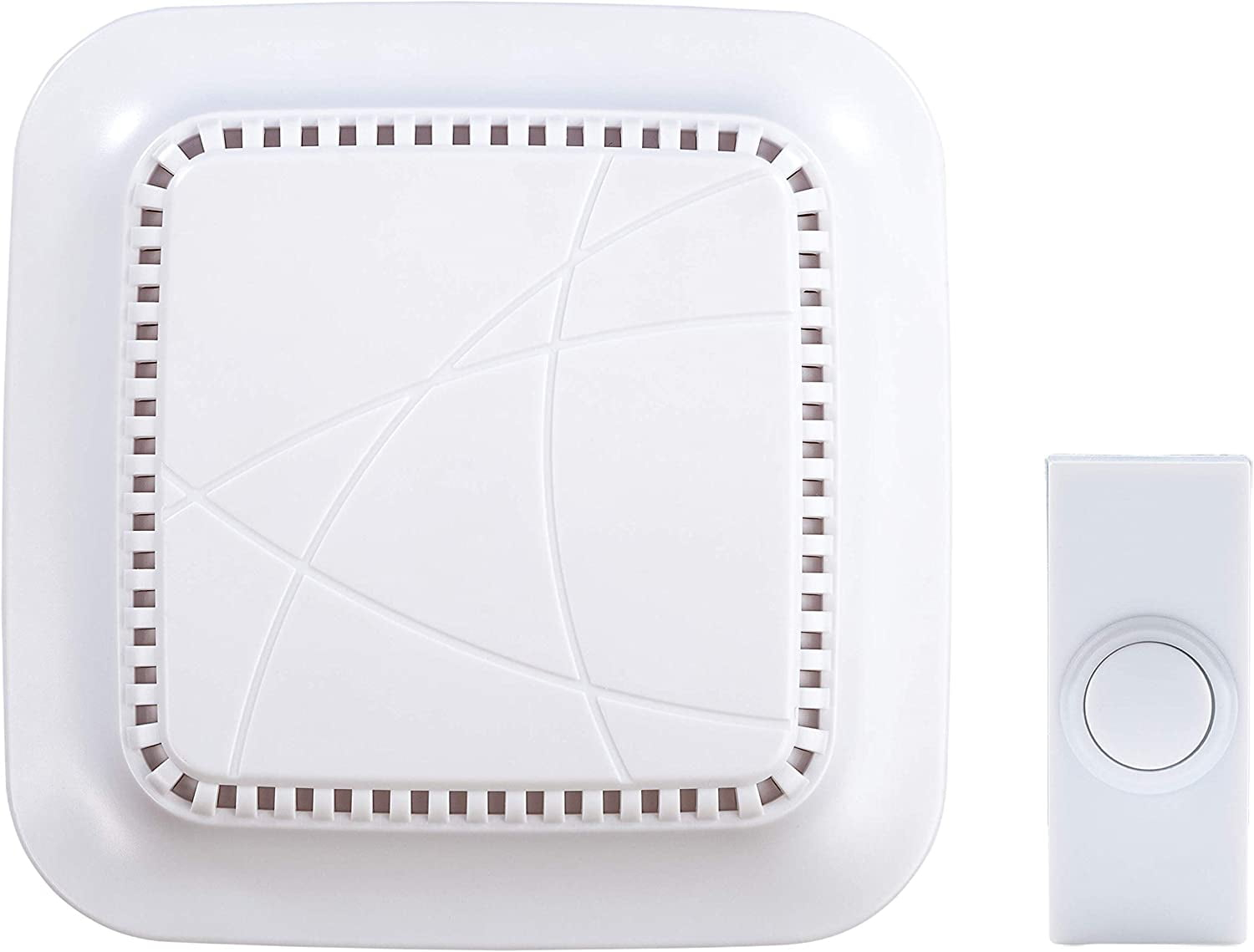 Wireless White Battery Operated Doorbell Kit
