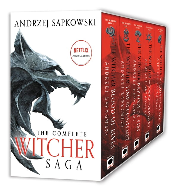 The Witcher Boxed Set: Blood of Elves, the Time of Contempt, Baptism of Fire, the Tower of Swallows, the Lady of the Lake - by  Andrzej Sapkowski