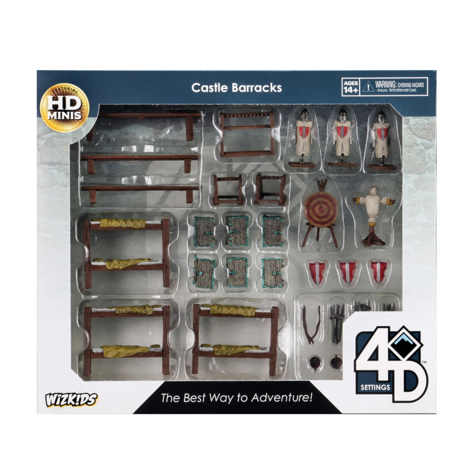 WizKids 4D Settings: Castle Barracks Pre-Painted Miniatures