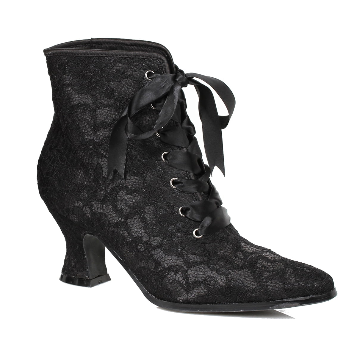 Womens Victorian Elizabeth Black Costume Boots size 6