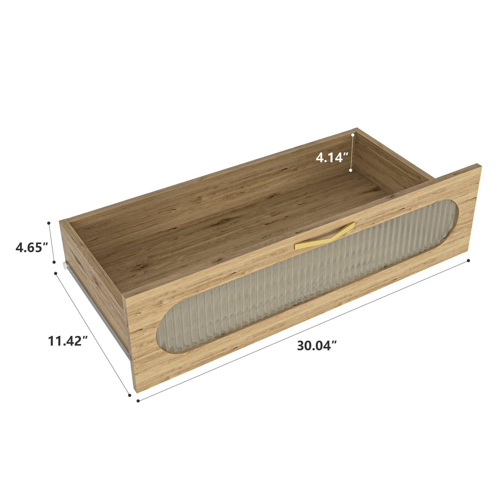 Spaco Wood 4 Drawer Dresser for Bedroom, Large Double Dresser with Wide Drawers, Modern Chest of Drawers,Storage Organizer Dresser for Living Room, Hallway, Bedroom, Kids Bedroom