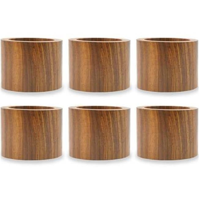 Wood Band Napkin Ring Set of 6
