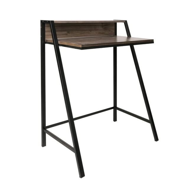 American Art Decor Wood Portable, Compact & Convenient Home Office Desk with Mini Hutch - 23.5" H x 28" L x 14.5" D