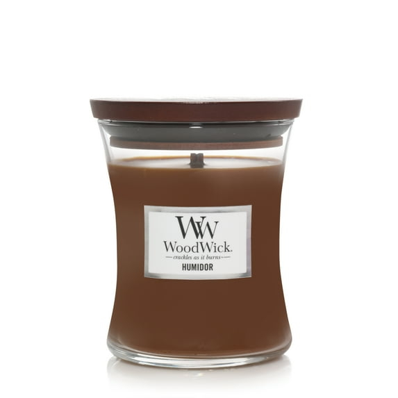 Vela de Reloj de Arena Mediana Humidor WoodWick