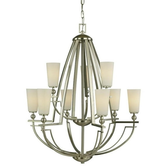 Woodbridge Lighting Aurora 9 - Light Tiered Chandelier