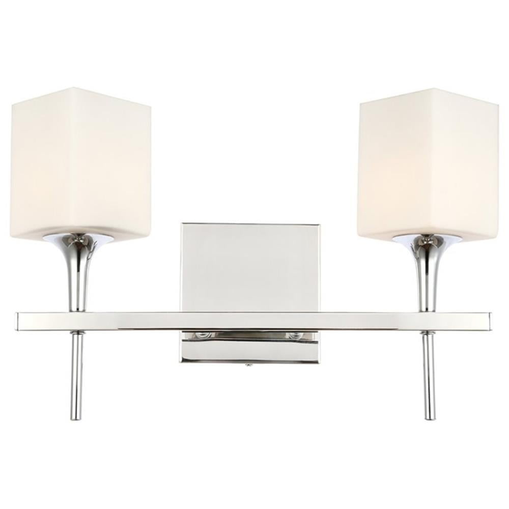 Woodbridge Lighting Chelsea 2Lt Glass LED Bath Light in Chrome/Opal