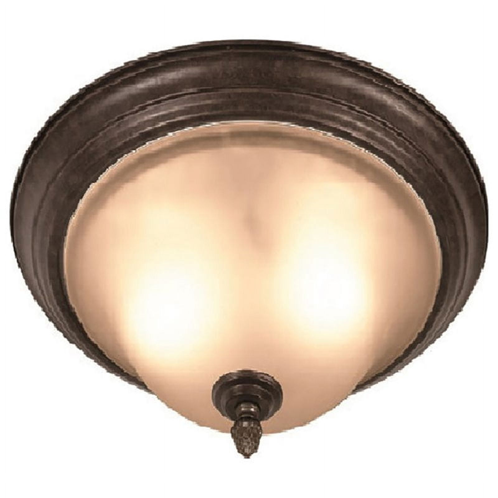 Woodbridge Lighting Harrington Montaje Empotrado de Vidrio con 2 Luces en Burdeos/bronce