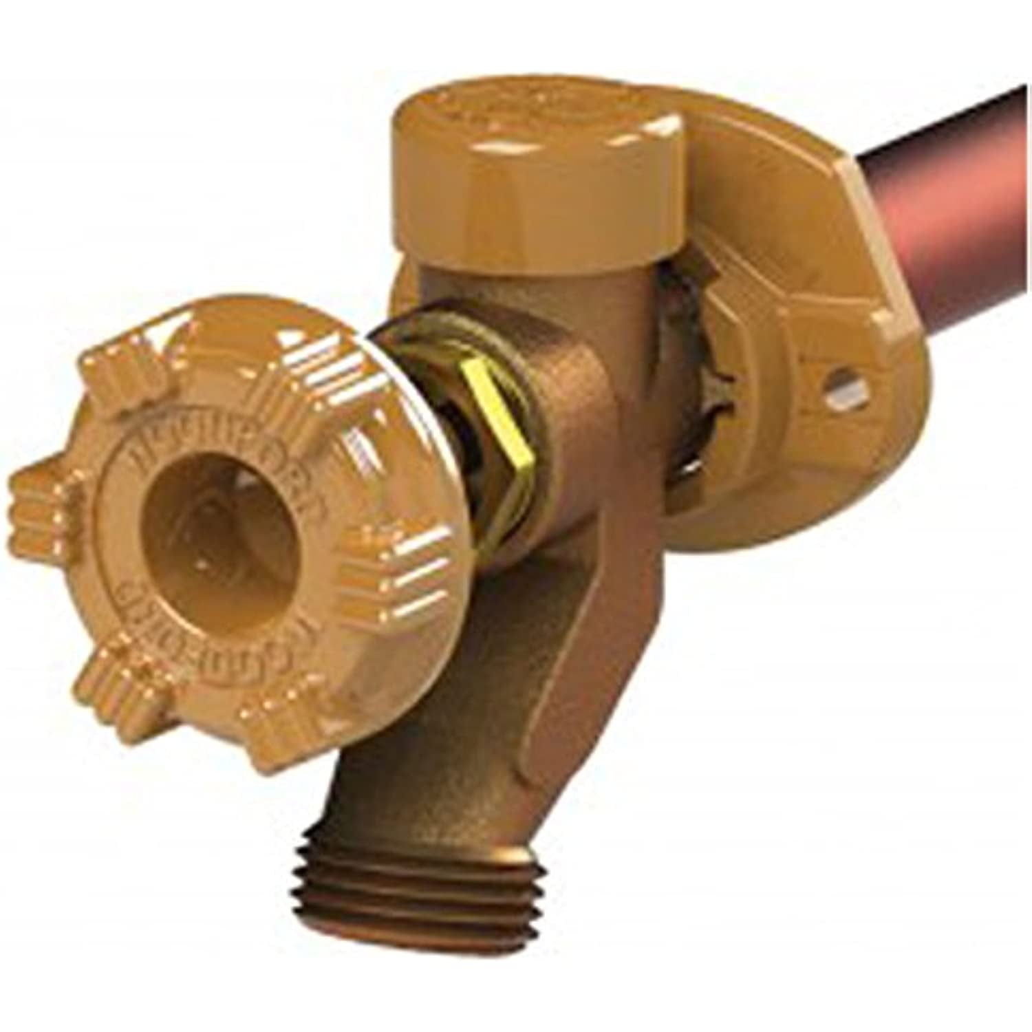 Woodford 4206652 17.5 in. MPT x 0.75 in. Sweat Anti-Siphon Freezeless Wall Faucet, Brass