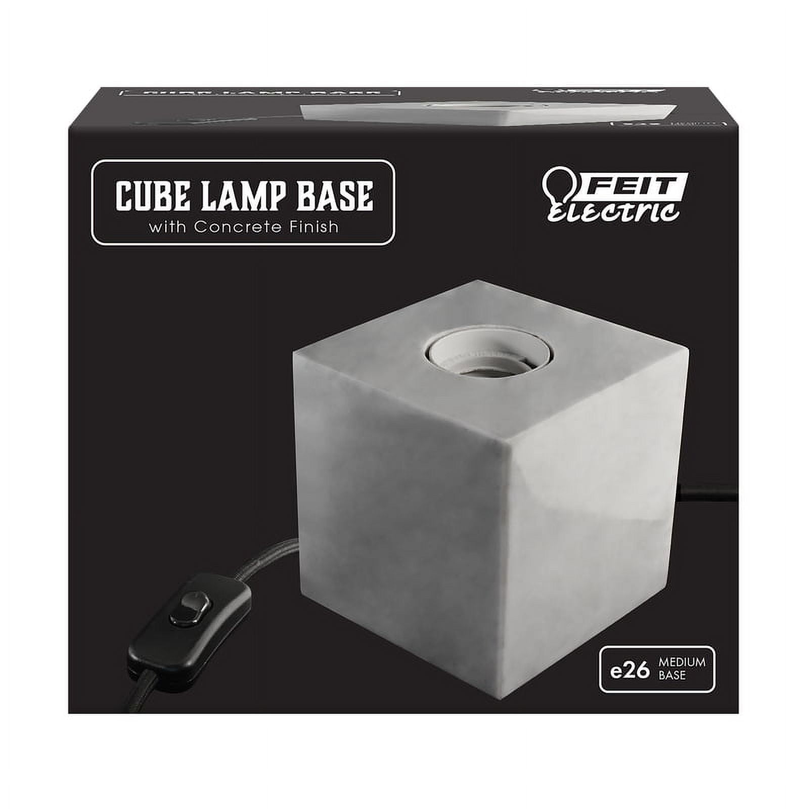 CUBE LAMP BASE 60W (Pack of 1)