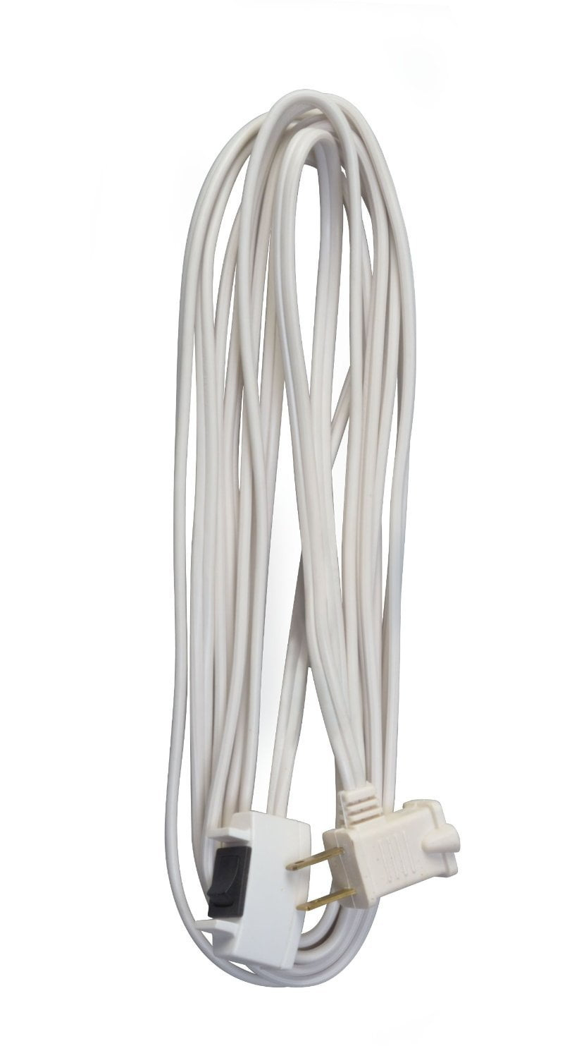 Woods Easy Switch Indoor 15 ft. L White Extension Cord 16/2 SPT-2