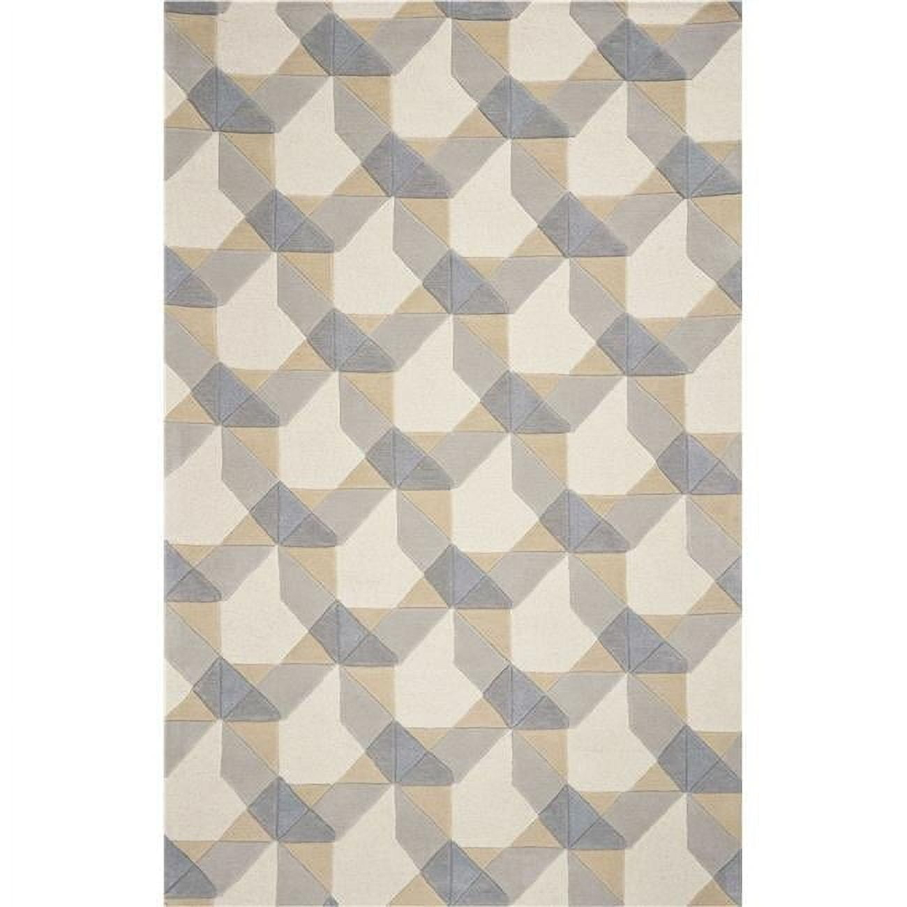 Wool Ivory & Grey Area Rug - 8 ft. x 10 ft. 6 in.