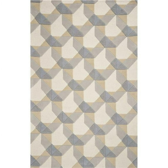 Wool Ivory & Grey Area Rug - 8 ft. x 10 ft. 6 in.