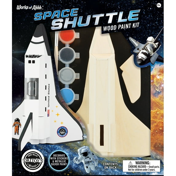 Works of Ahhh Craft Set - Space Shuttle Wood Paint Kit