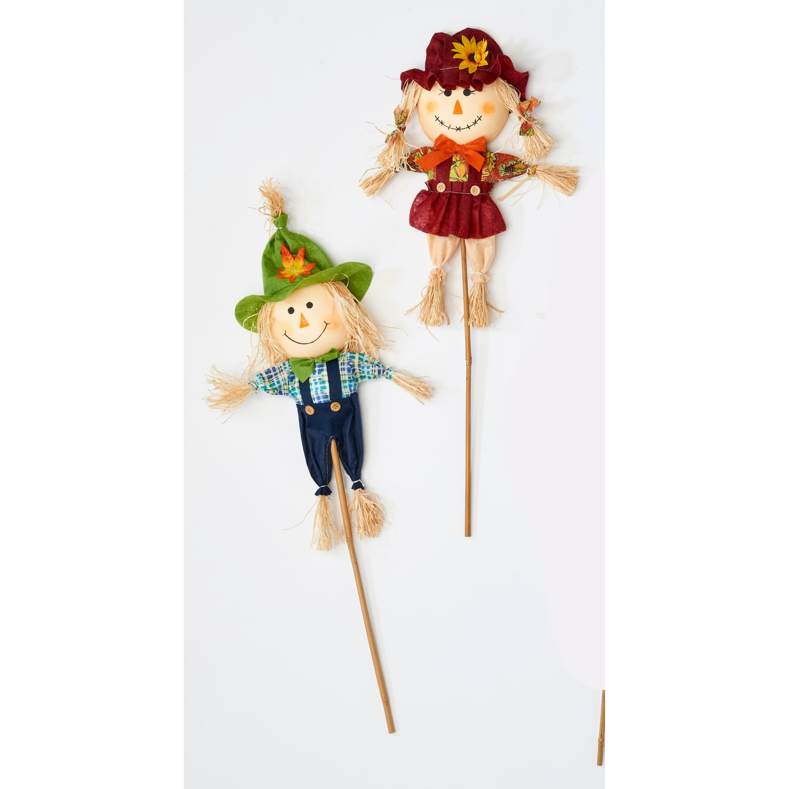 Worth Imports Inc 31" Scarecrow on Stick, Set of 2