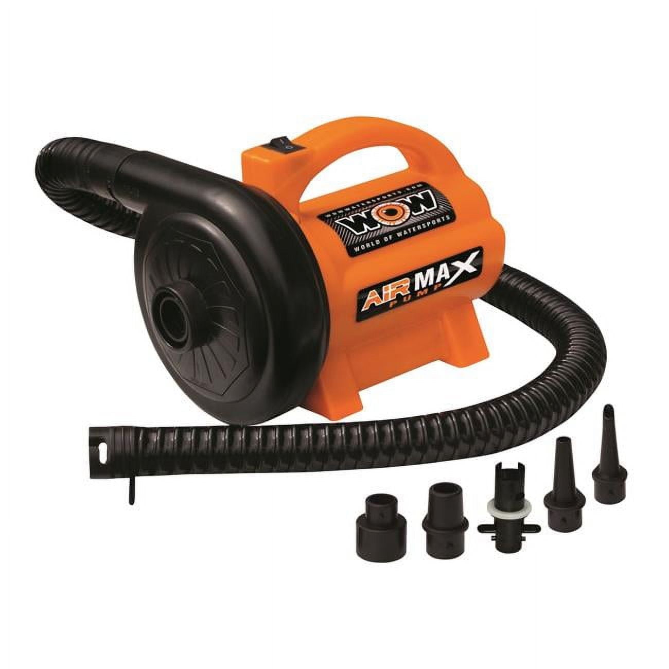 Wow Sports 120V Air Max Pump with 12' Power Cord, 1 Piece for Watersports inflatables