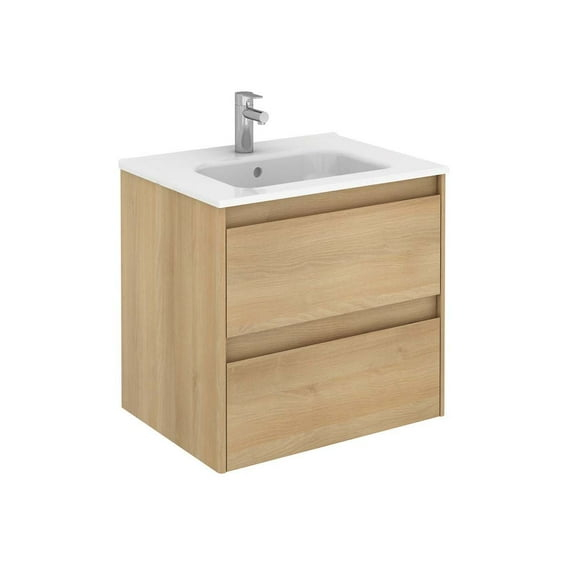 Ws Bath Collections Ambra 60 Ambra 24" Wall Mounted Single Basin Vanity Set - Wood