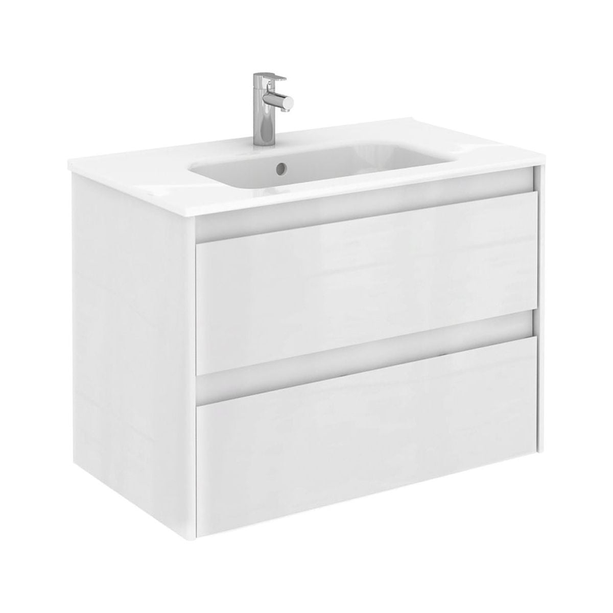 WS Bath Collections Ambra 31.7'' Single Bathroom Vanity with Ceramic Top