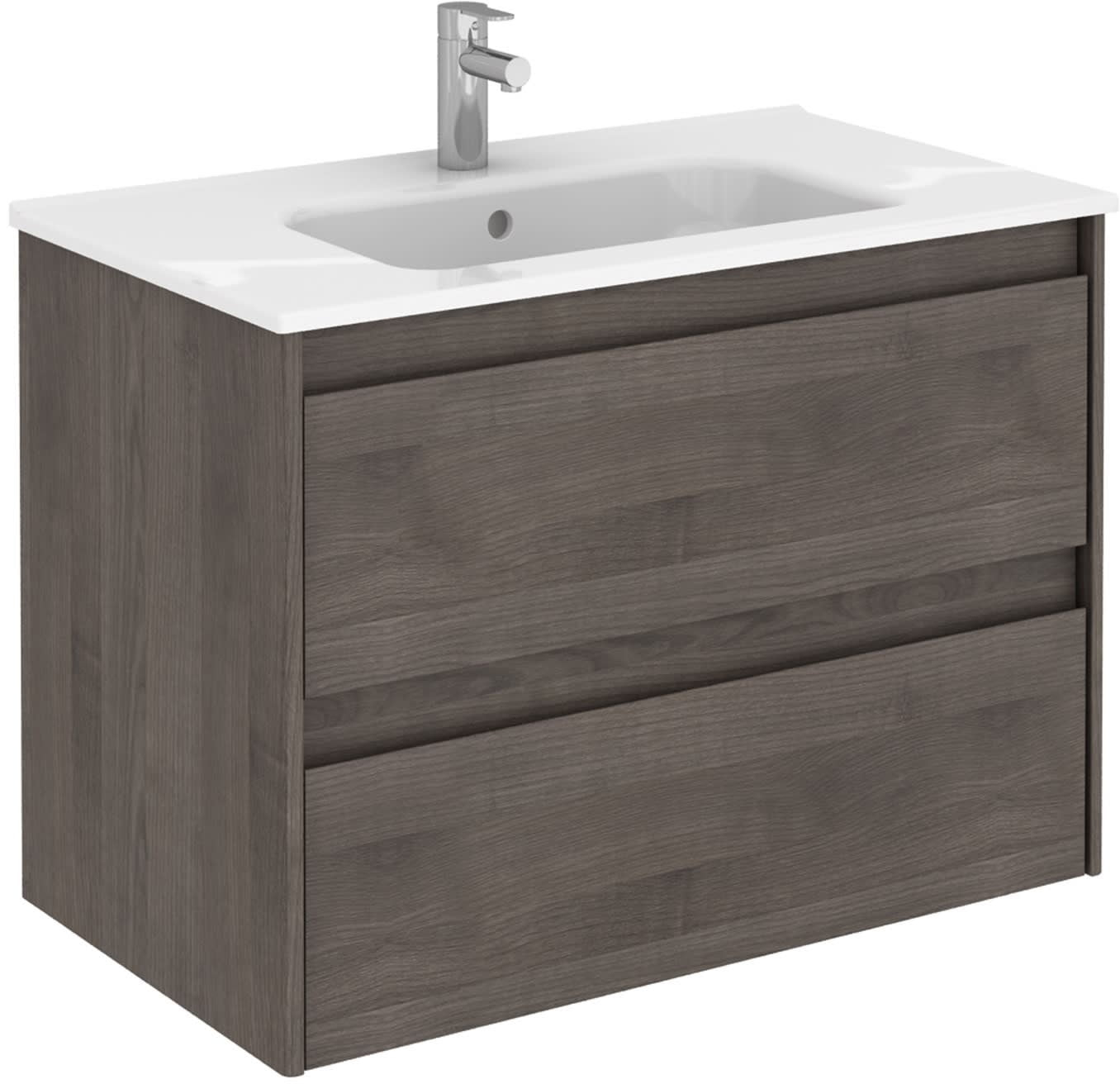 Ws Bath Collections Ambra 80 Ambra 32" Wall Mounted Single Basin Vanity Set - Wood