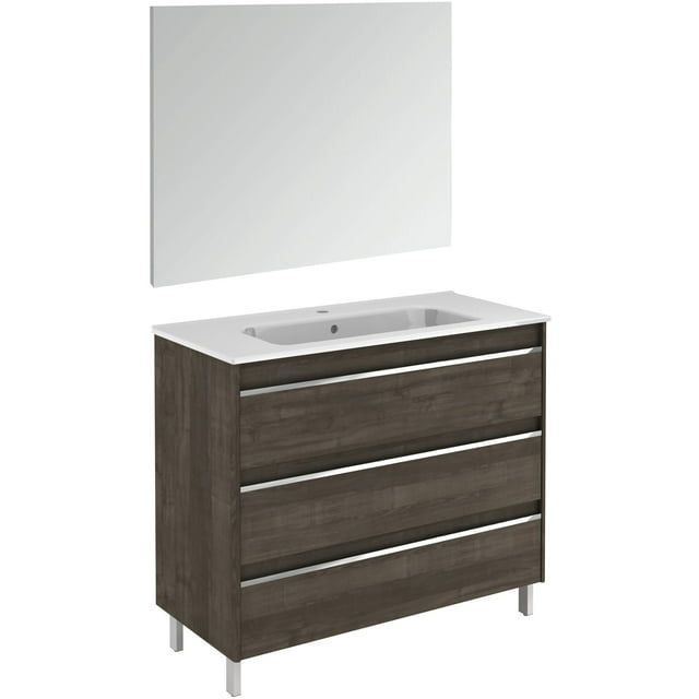 Ws Bath Collections Belle 100 Pack 1 Belle 40" Free Standing Single Vanity Set - Wood