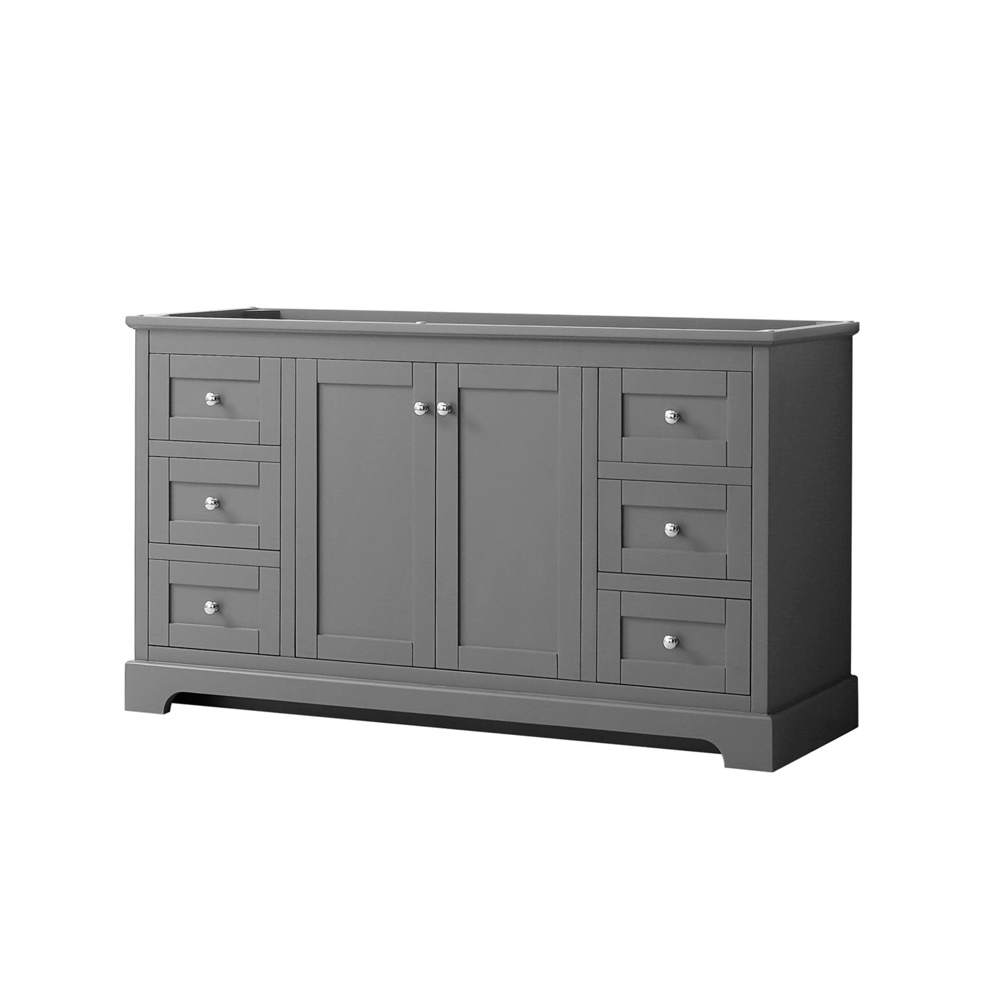 Wyndham Collection Avery 59" Single Bathroom Vanity Base Only