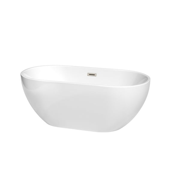 Brooklyn 60'' x 30'' Freestanding Soaking Acrylic Bathtub