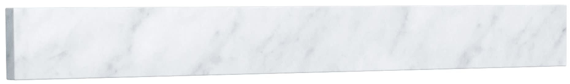 Replacement 30 Inch Backsplash in White Carrara Marble