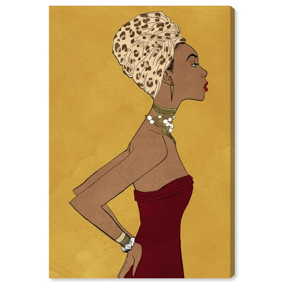 Wynwood Studio Canvas Prowess Queen Fashion and Glam Portraits Wall Art Canvas Print Yellow Mustard 16x24