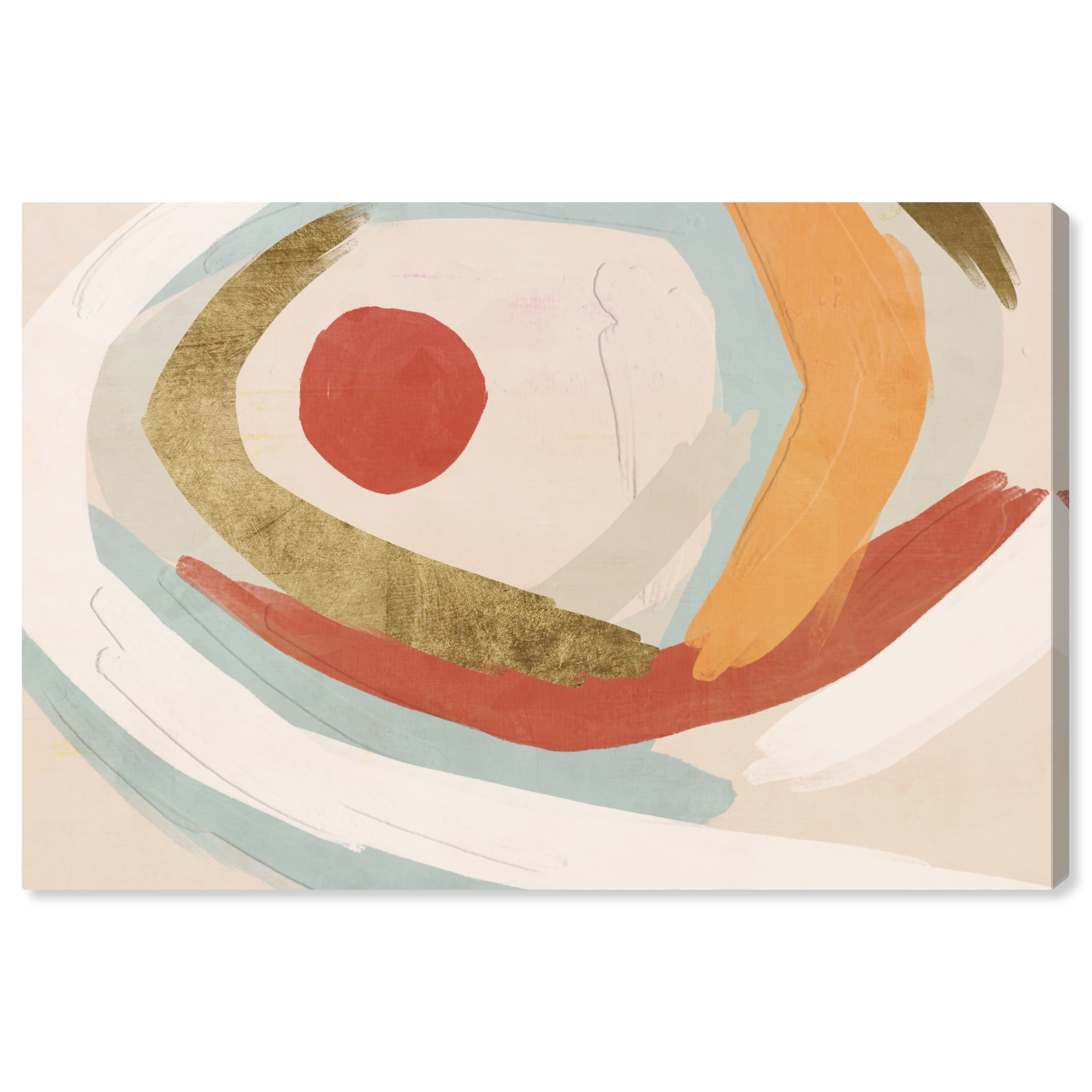 Wynwood Studio Canvas Sunset Breeze Abstract Paint Wall Art Canvas Print White Cream White 30x20