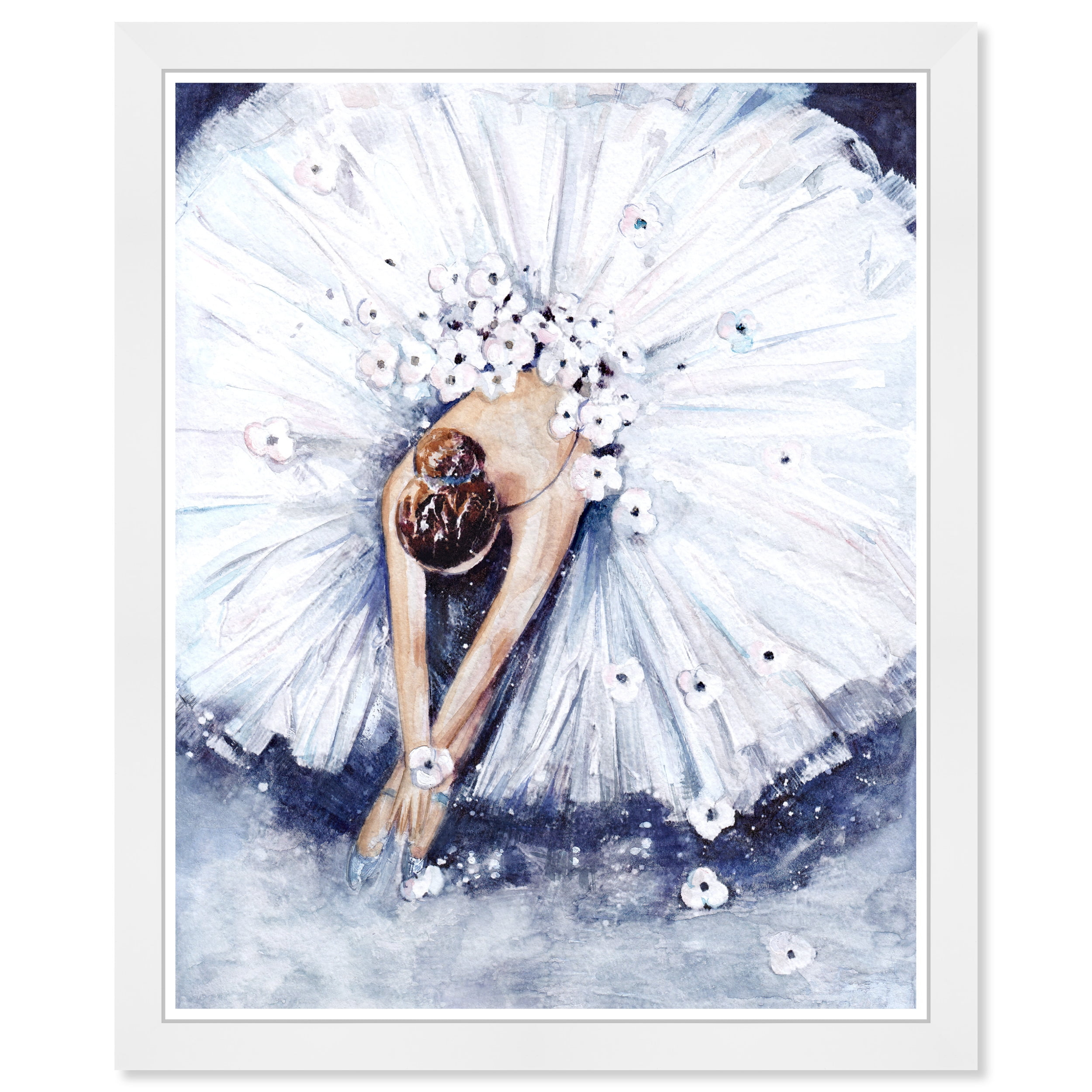 Wynwood Studio Prints Ballerina People and Portraits Portraits Wall Art Canvas Print White 13x19
