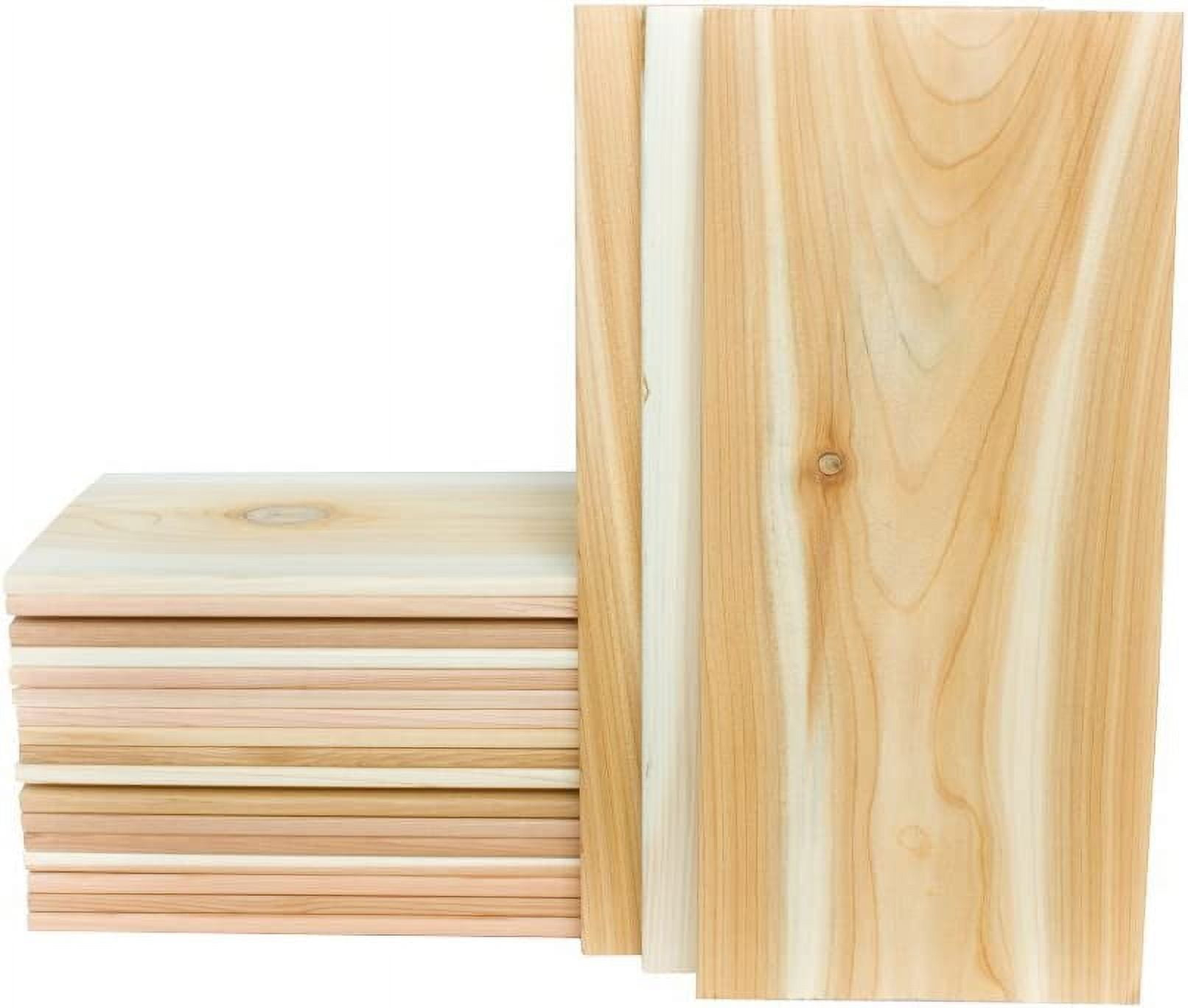 Extra Large Natural Western Red Cedar Grilling Planks, 7" x 15", 20 Pack