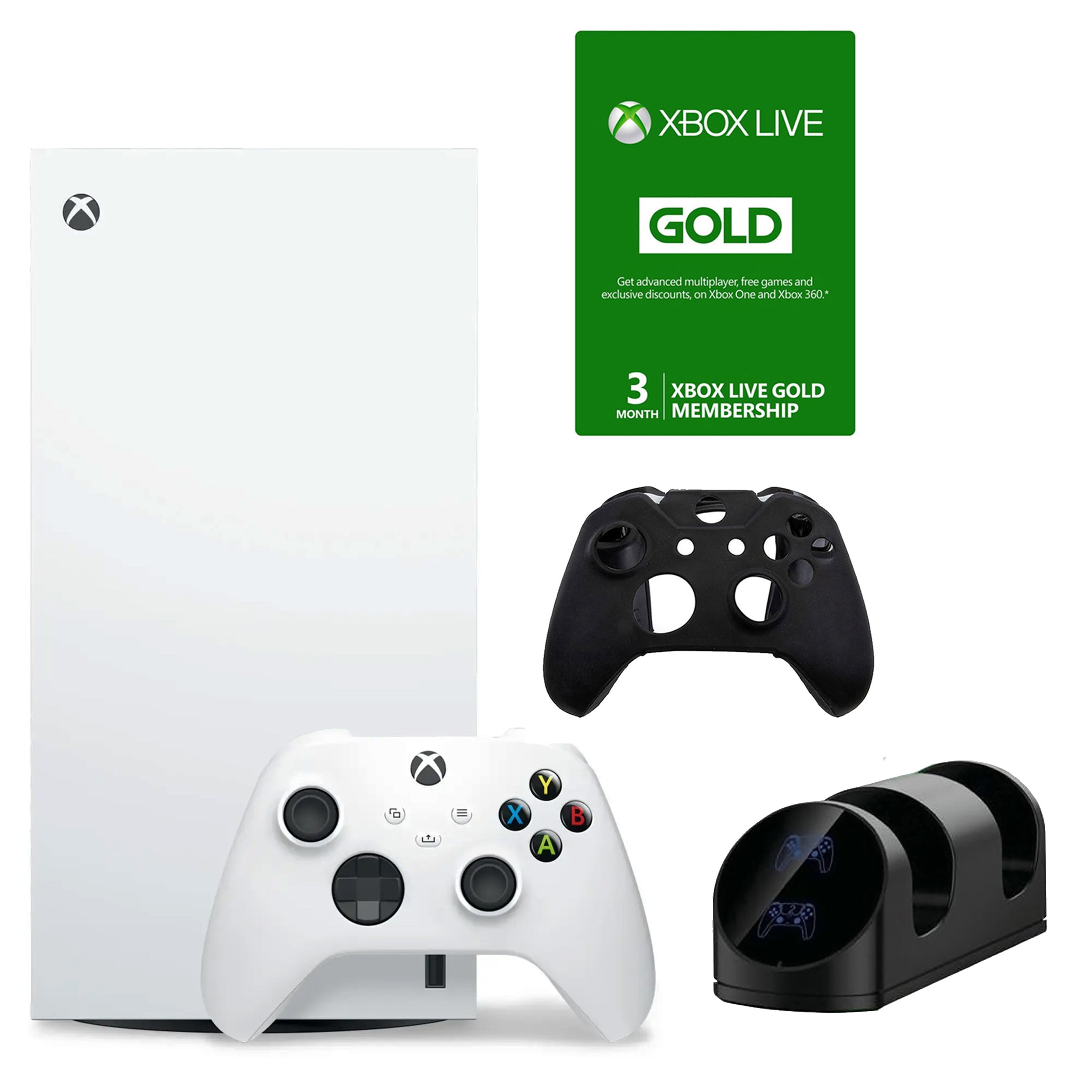 Xbox Series X Digital White Console with Accessories & 3 Month Live