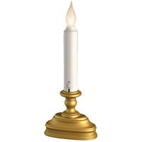 Xodus Innovations FPC1320B Dual Flame Color Dusk to Dawn Sensor Battery Operated 8.5 inch LED Window Candle, Gold