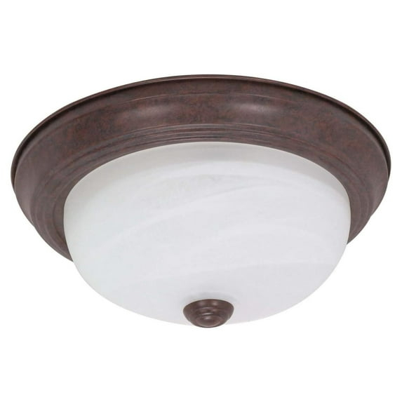 60/205-Nuvo Lighting-Two Light Flush Mount-11.375 Inches Wide by 4.875 Inches High