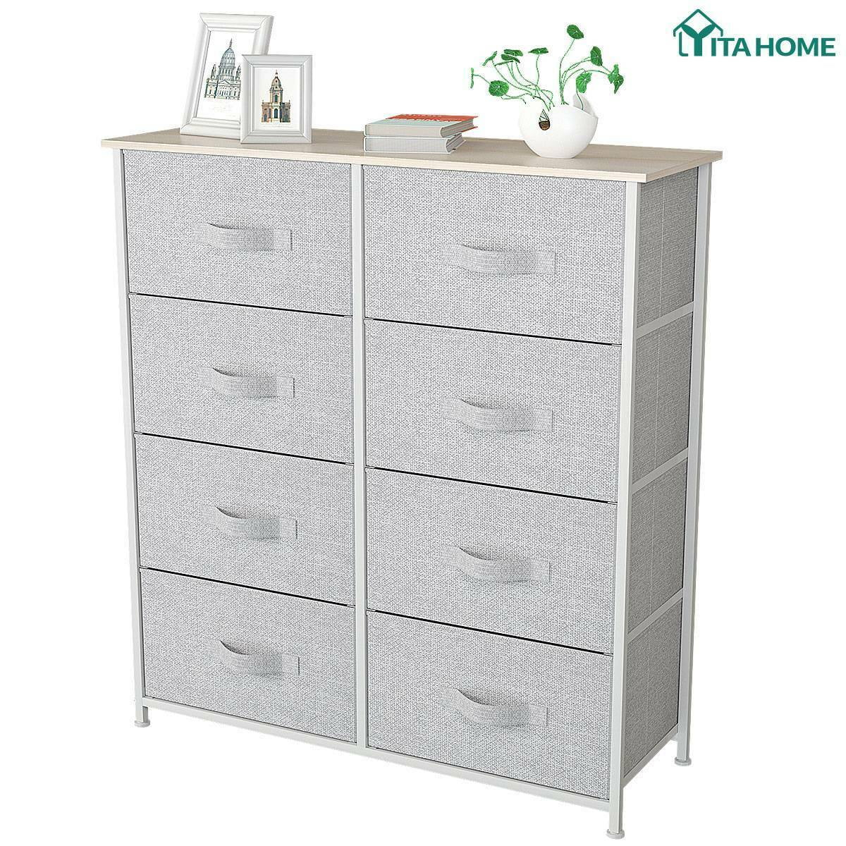 YITAHOME 8 Drawers Dresser Bedroom Unit Shelf Organizer Storage Tower Cabinet